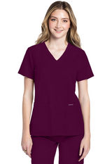 Cherokee 2 pocket V-Neck Top
