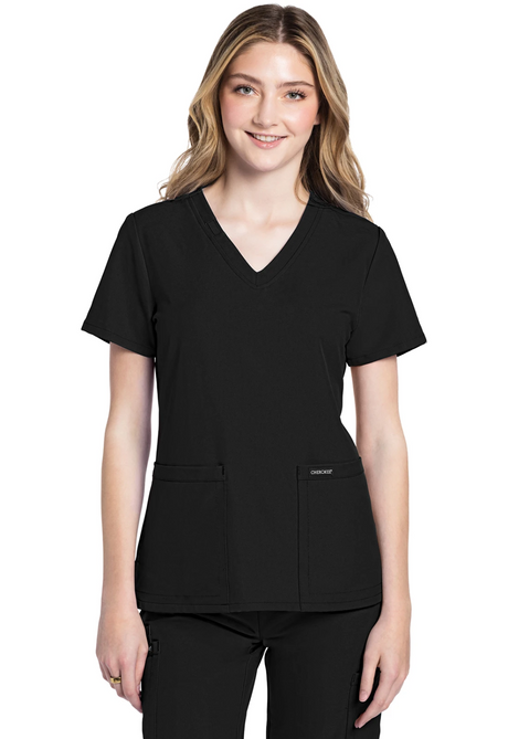 Cherokee 2 pocket V-Neck Top