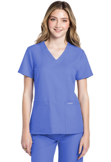 Cherokee 2 pocket V-Neck Top