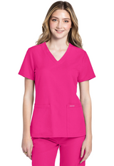 Cherokee 2 pocket V-Neck Top