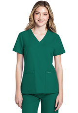 Cherokee 2 pocket V-Neck Top