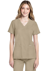 Cherokee 2 pocket V-Neck Top