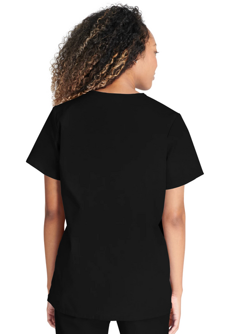 Cherokee Snap Front V-Neck Top