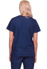 Cherokee Snap Front V-Neck Top