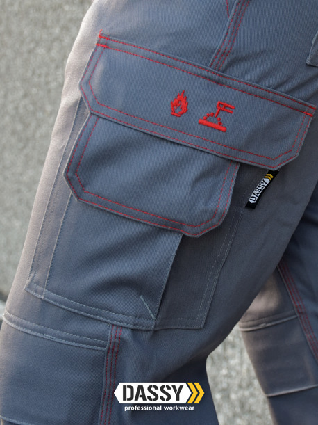 Dassy Toronto Vlamvertragende Overall met Kniezakken