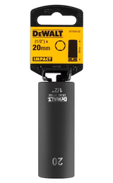 DeWalt 20mm 1/2" Impact Socket (Deep)