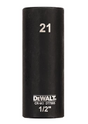 DeWalt 21mm 1/2" Impact Socket (Deep)