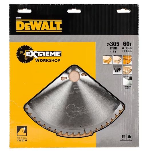 DeWalt ATB Cirkelzaagblad 305x2.6x30m 60T Fijn afwerking