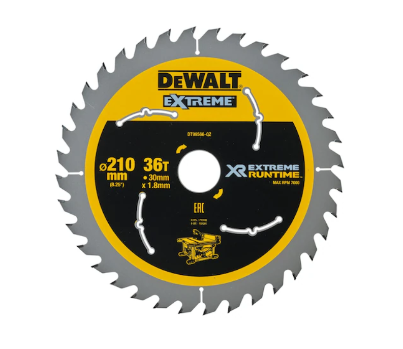 DeWalt Cirkelzaagblad - 210 x 30 x 36t