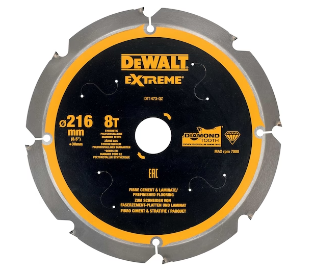DeWalt Diamant Cirkelzaagblad 216x30mm 8T