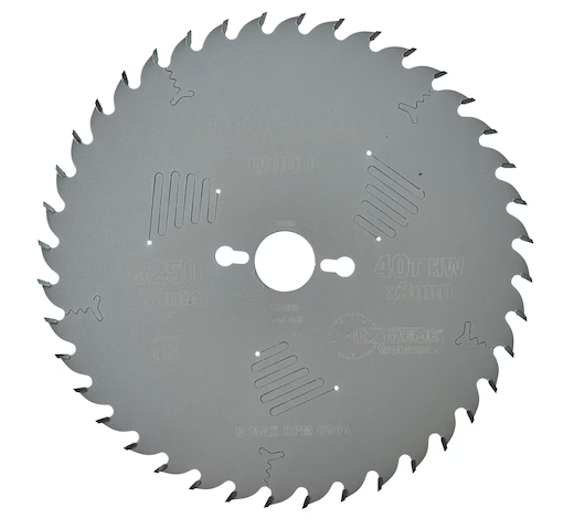 DeWalt Extreme Cirkelzaagblad - 250 x 30 x 40T - Hout / MDF