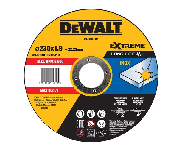DeWalt Extreme Inox Slijpschijf