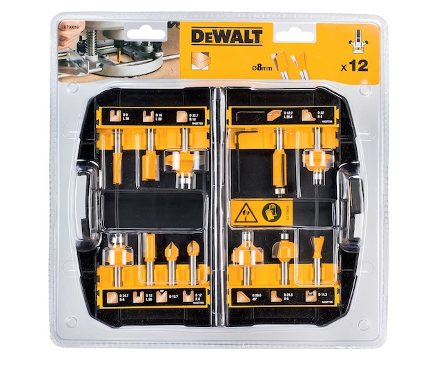 DeWalt Frezenset 12 Delig 8mm