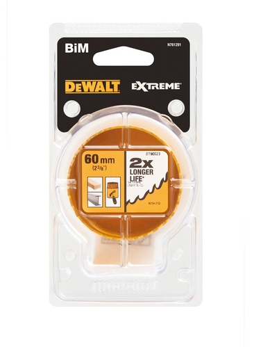 DeWalt Gatenzaag 2x BiM Ø60mm Zaagdiepte 40mm