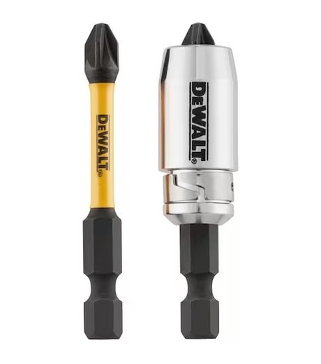 DeWalt Impact Schroefbits 2 x Pz2 En Magnetisch Screwlock Omhulsel