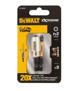 DeWalt Impact Schroefbits 2 x Pz2 En Magnetisch Screwlock Omhulsel