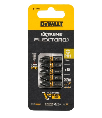 DeWalt Impact Torsion Bits 25mm Ph1