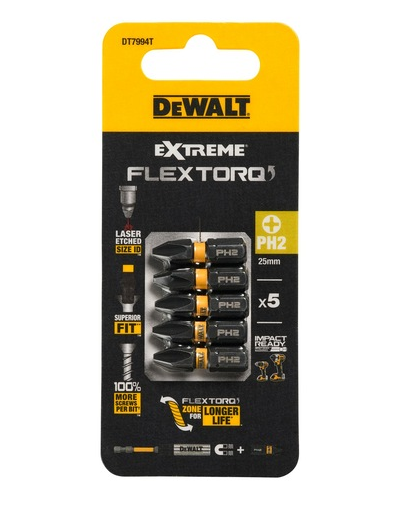 DeWalt Impact Torsion Bits 25mm Ph2