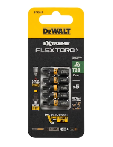 DeWalt Impact Torsion Bits 25mm Torx T20