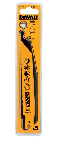 DeWalt Reciprozaagblad - 152 x 1,4mm - Metaal (5st)