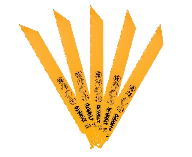 DeWalt Reciprozaagblad - 203 x 1,8/2,5mm - Kunststof (5st)