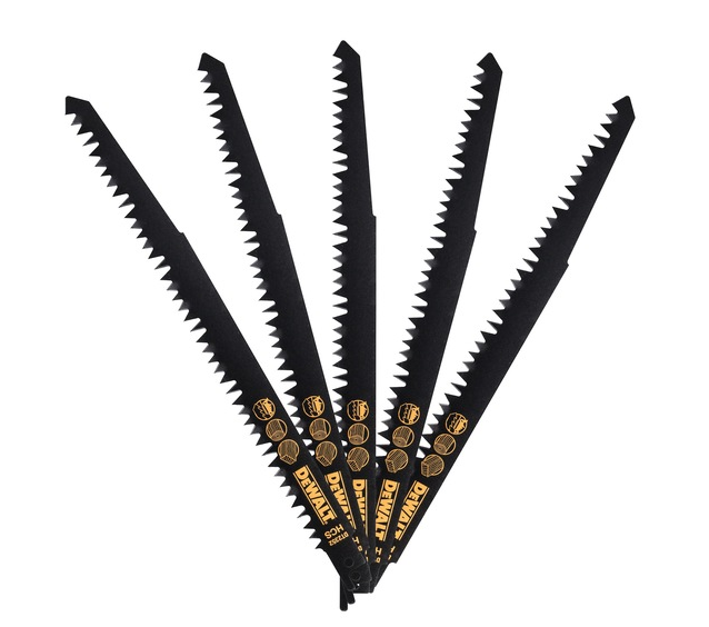 DeWalt Reciprozaagblad - 240 x 5,0/6,5mm - Hout (5st)