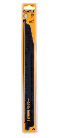 DeWalt Reciprozaagblad - 240 x 5,0/6,5mm - Hout (5st)