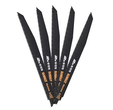 DeWalt Reciprozaagblad - 305 x 4,2mm - Hout met spijkers (5st)