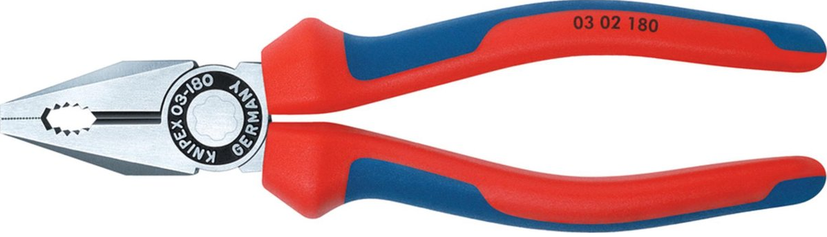Knipex Kombitang gepolijst/comfort 180 mm