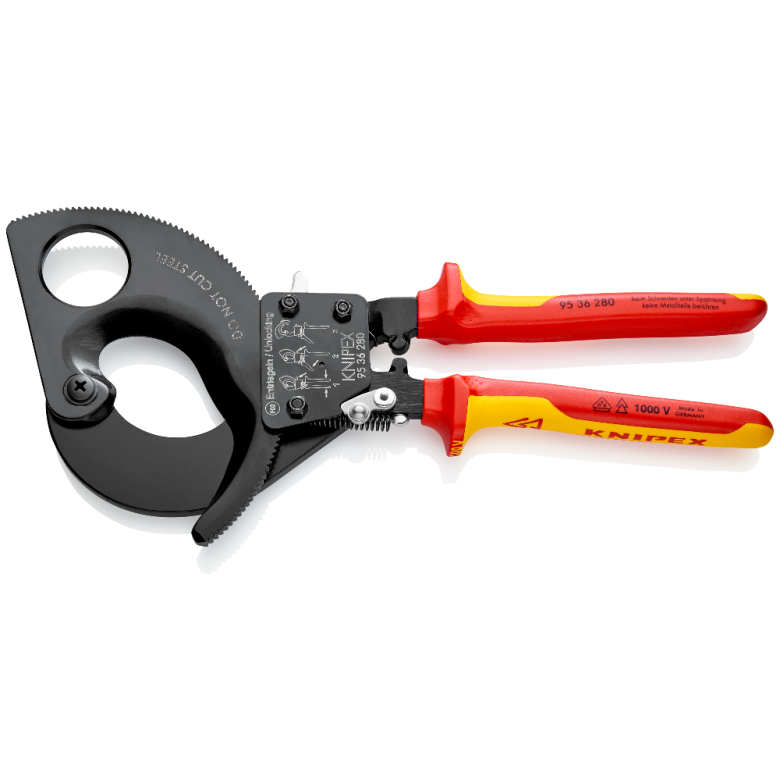 Knipex VDE Kabelschaar met Ratel 280 mm