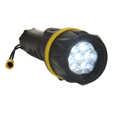 Portwest 7 LED Rubber Zaklamp