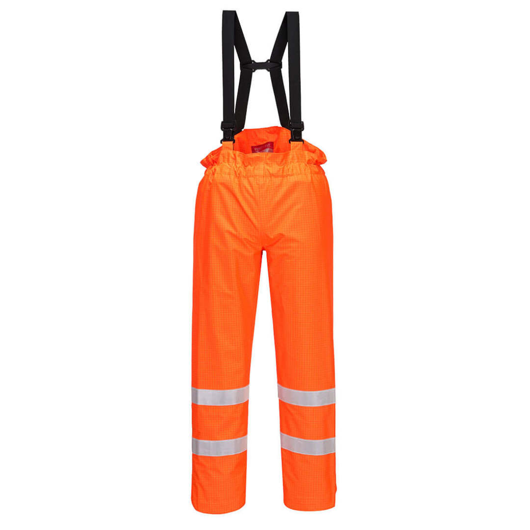Portwest Bizflame Regen Ongevoerd - Hi-Vis Antistatische FR Broek