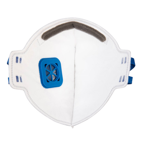 Portwest FFP2 Ventiel Stof Nevel Plat Gevouwen Ademhalingsmasker Per St