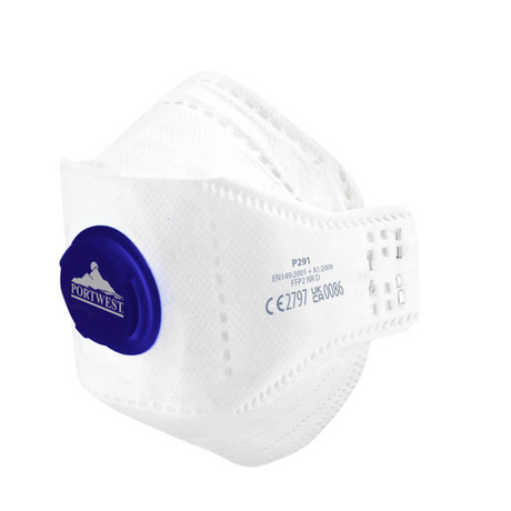Portwest Gevouwen Dolomite Masker met Ventiel FFP2