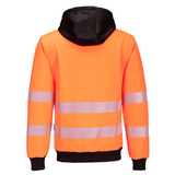 Portwest Hi-Vis Zip Front Hoodie