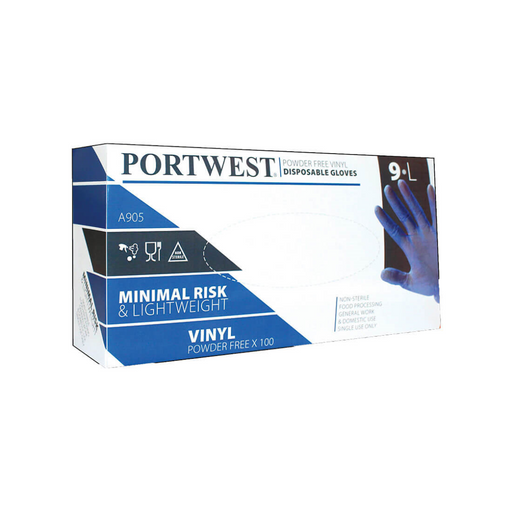 Portwest Poedervrije Vinyl Disposable Handschoen Medium