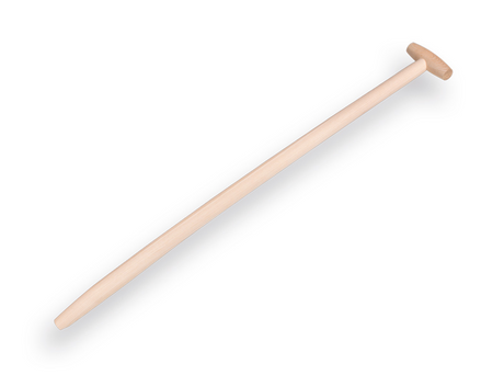 Schop T-steel Essenhout 100cm gebogen