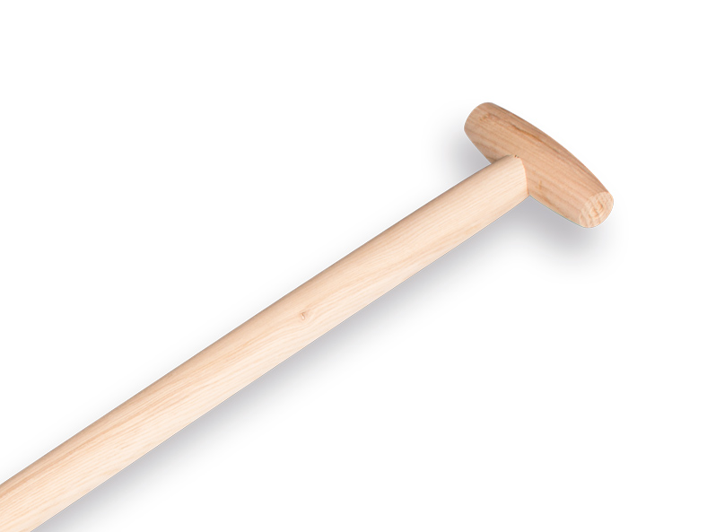 Schopsteel 110 cm essen gebogen, gewaxt.