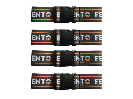 Set elastieken met clip voor Fento kniebeschermer 400 en 400 Pro (4 stuks).