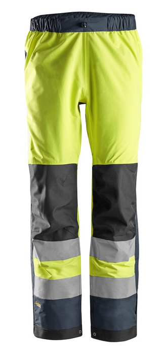 Snickers AllroundWork High-Vis Waterproof Shell Broek Klasse 2