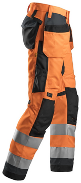 Snickers AllroundWork, High-Vis Werkbroek+ met Holsterzakken, Klasse 2