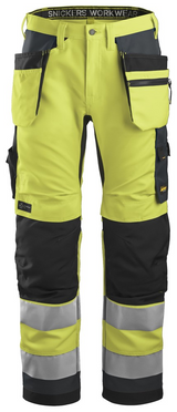 Snickers AllroundWork, High-Vis Werkbroek+ met Holsterzakken, Klasse 2