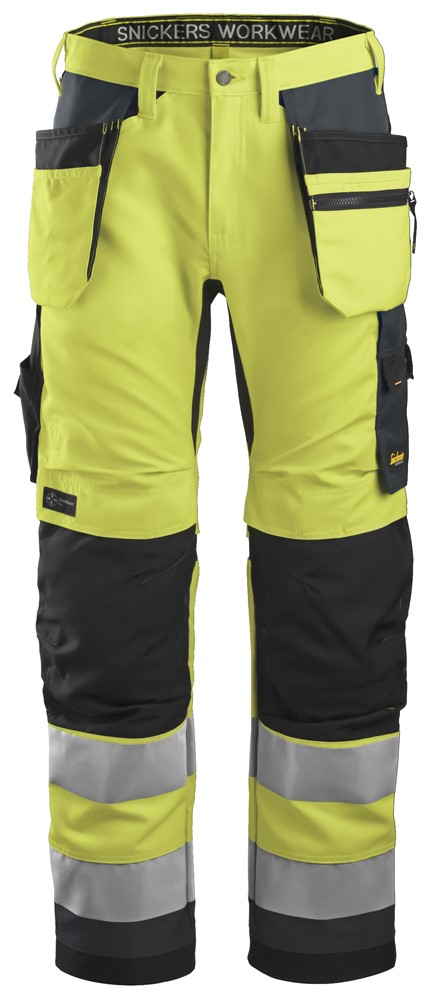 Snickers AllroundWork, High-Vis Werkbroek+ met Holsterzakken, Klasse 2