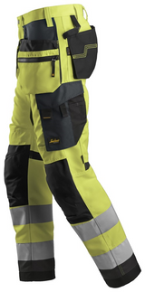 Snickers AllroundWork, High-Vis Werkbroek+ met Holsterzakken, Klasse 2