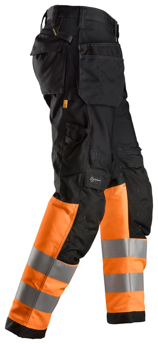 Snickers AllroundWork Klasse 1 High-Vis Werkbroek met Knie- Holsterzakken