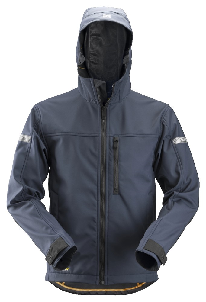 Snickers AllroundWork Softshell Jack met Capuchon