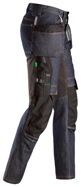 Snickers FlexiWork Denim Werkbroek met Knie- Holsterzakken