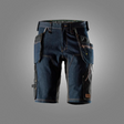 Snickers FlexiWork Denim Werkshorts met Holsterzakken