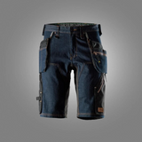 Snickers FlexiWork Denim Werkshorts met Holsterzakken