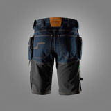Snickers FlexiWork Denim Werkshorts met Holsterzakken